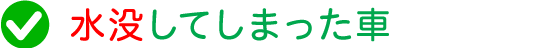 水没してしまった車